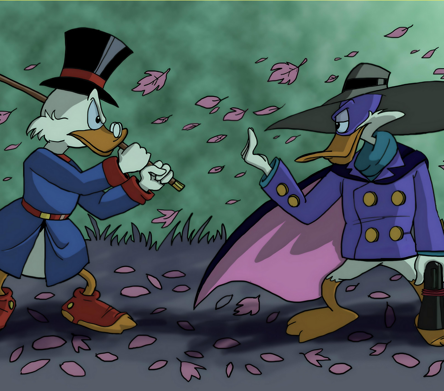 Scrooge McDuck With Darkwing Duck Mug