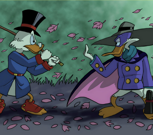 Scrooge McDuck With Darkwing Duck Kids Tumbler