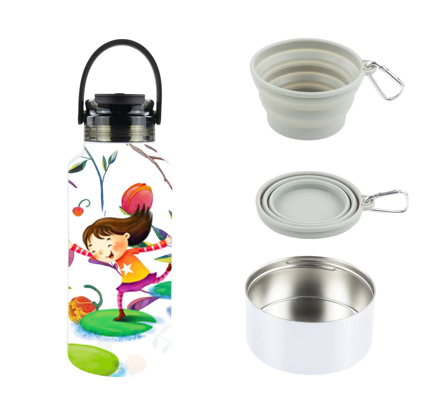 Happy Running Girl Tumbler
