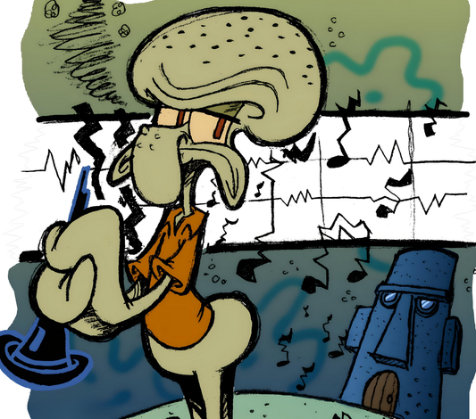 Angry Squidward Kids Tumbler