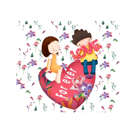 Happy Love Forever Kids Tumbler