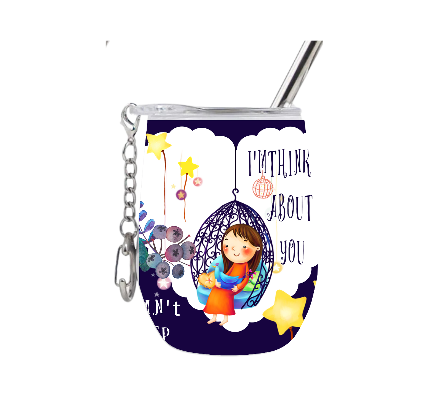 Happy Thinking About You Wine Tumblers