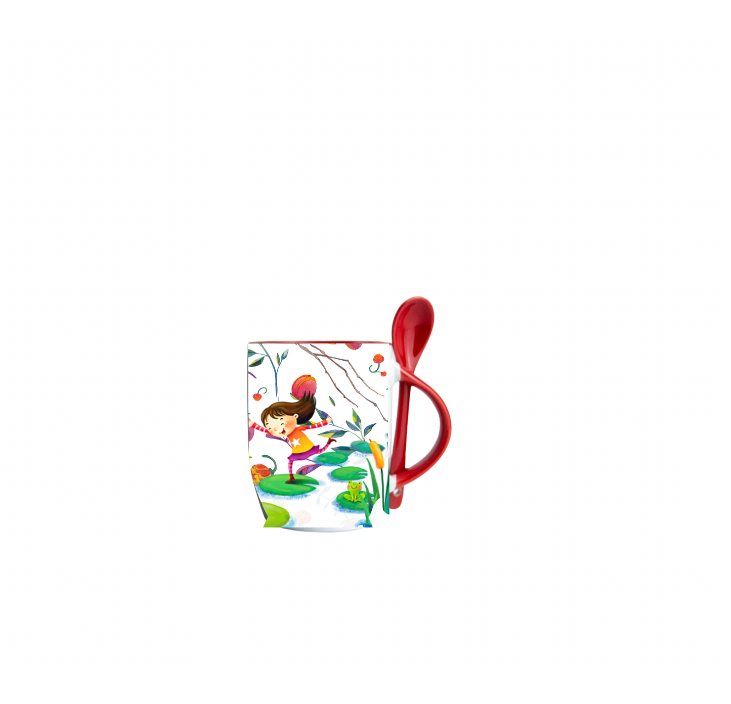 Happy Running Girl Mug