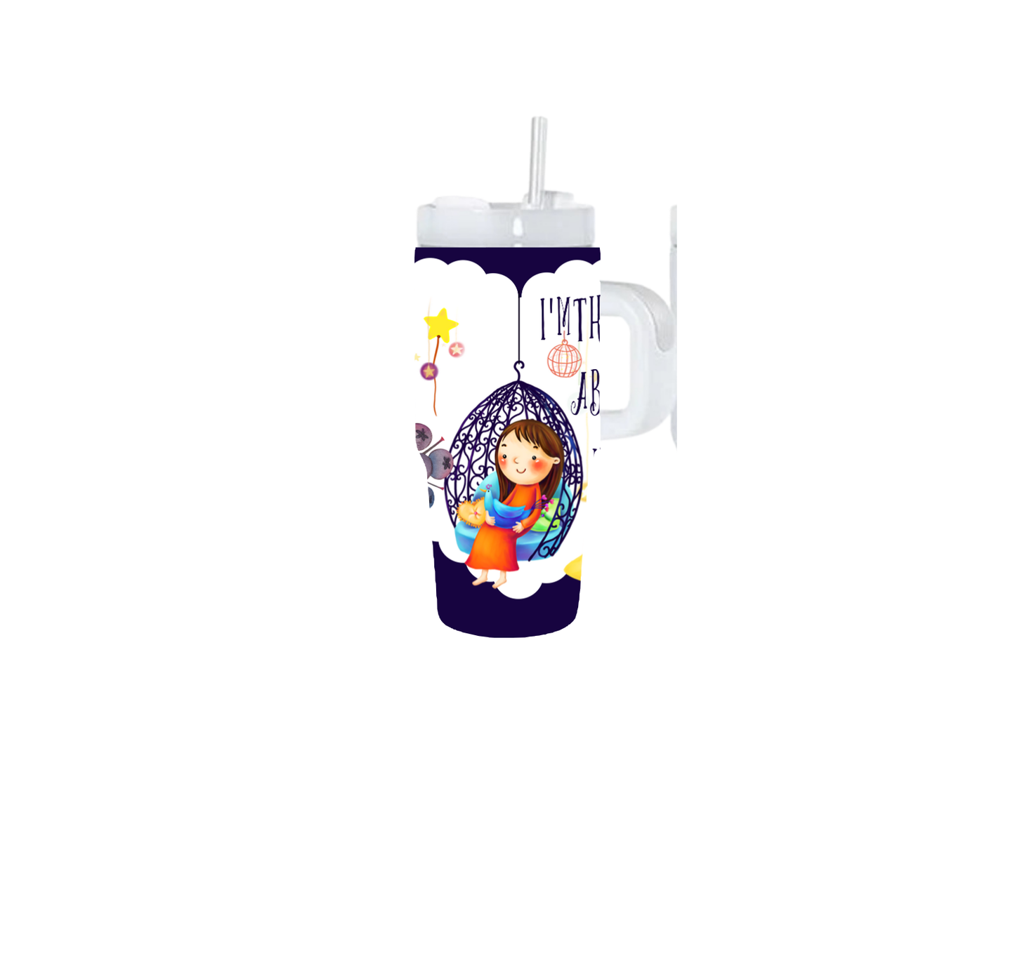 Happy Thinking About You Kids Tumbler