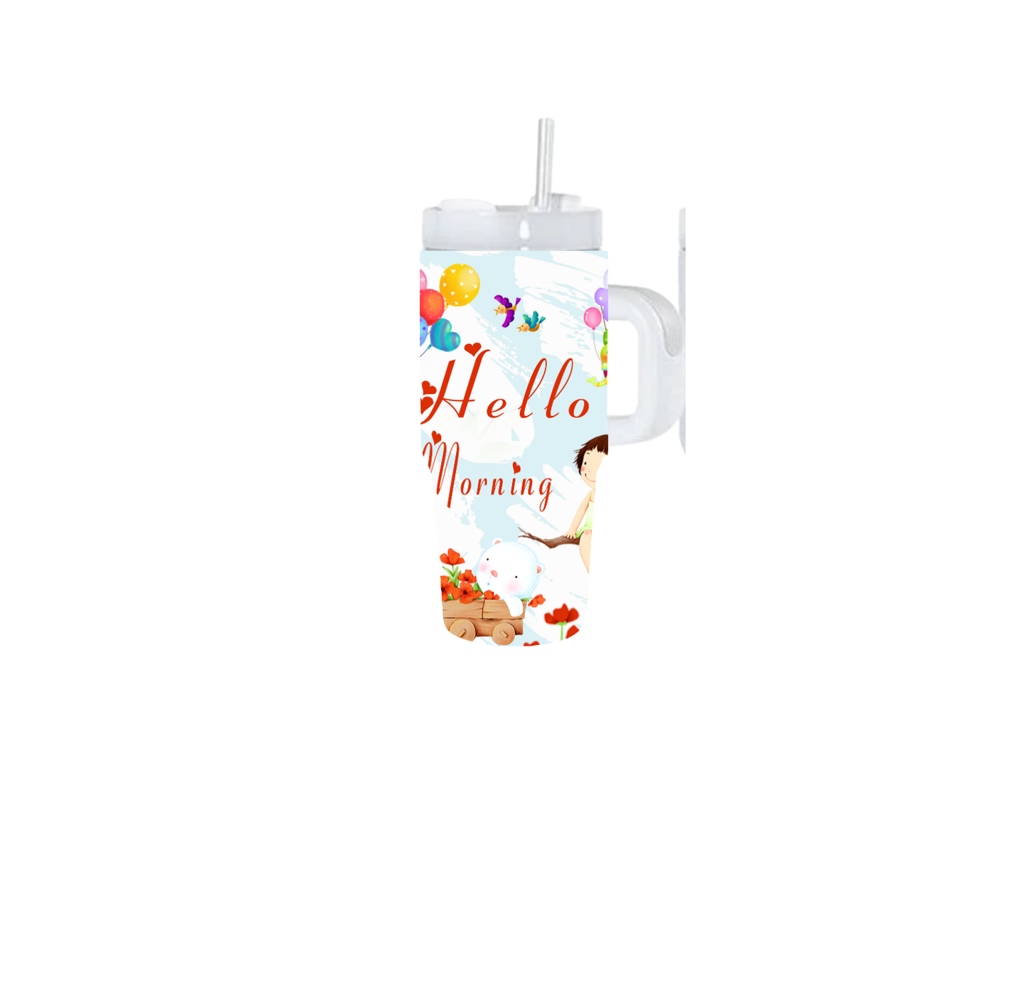 Happy Hello Good Morning Kids Tumbler