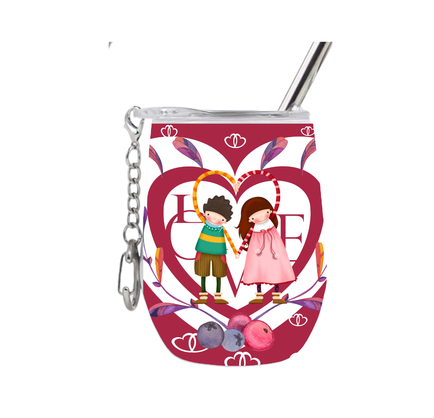 Happy Love Wine Tumblers