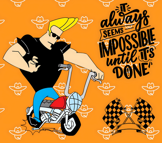 Johnny Bravo Affirmation Kids Tumbler