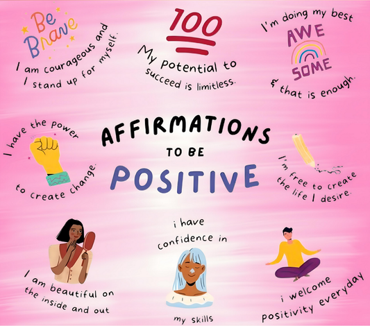 Affirmations to be Positive Kids Tumbler