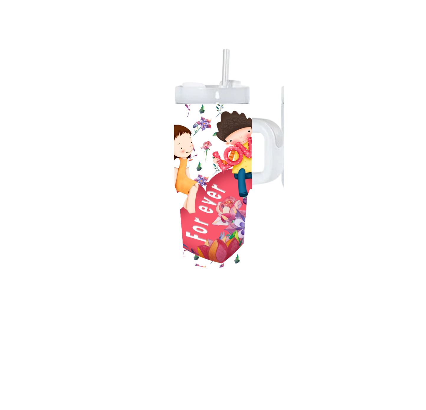 Happy Love Forever Kids Tumbler