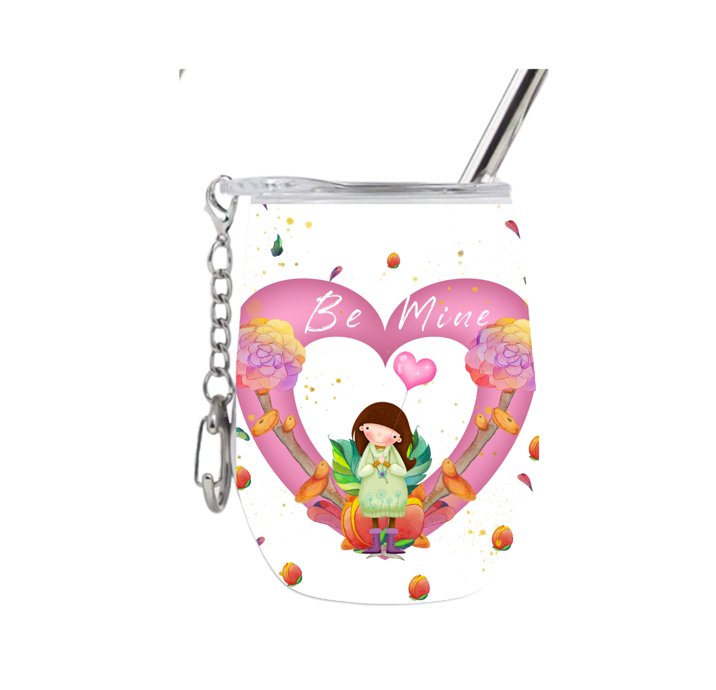 Happy Be Mine Wine Tumblers