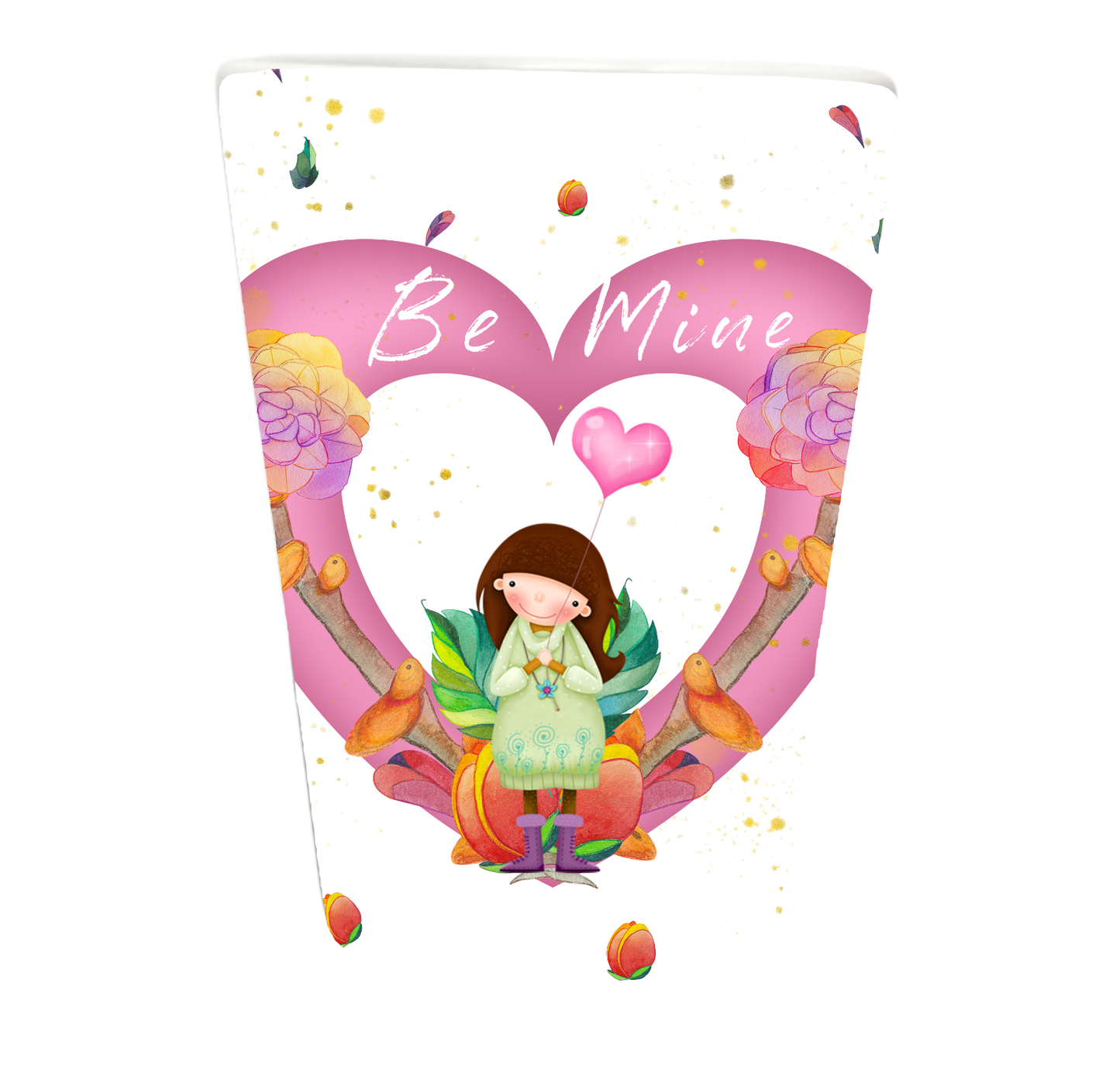 Happy Be Mine Wine Tumblers