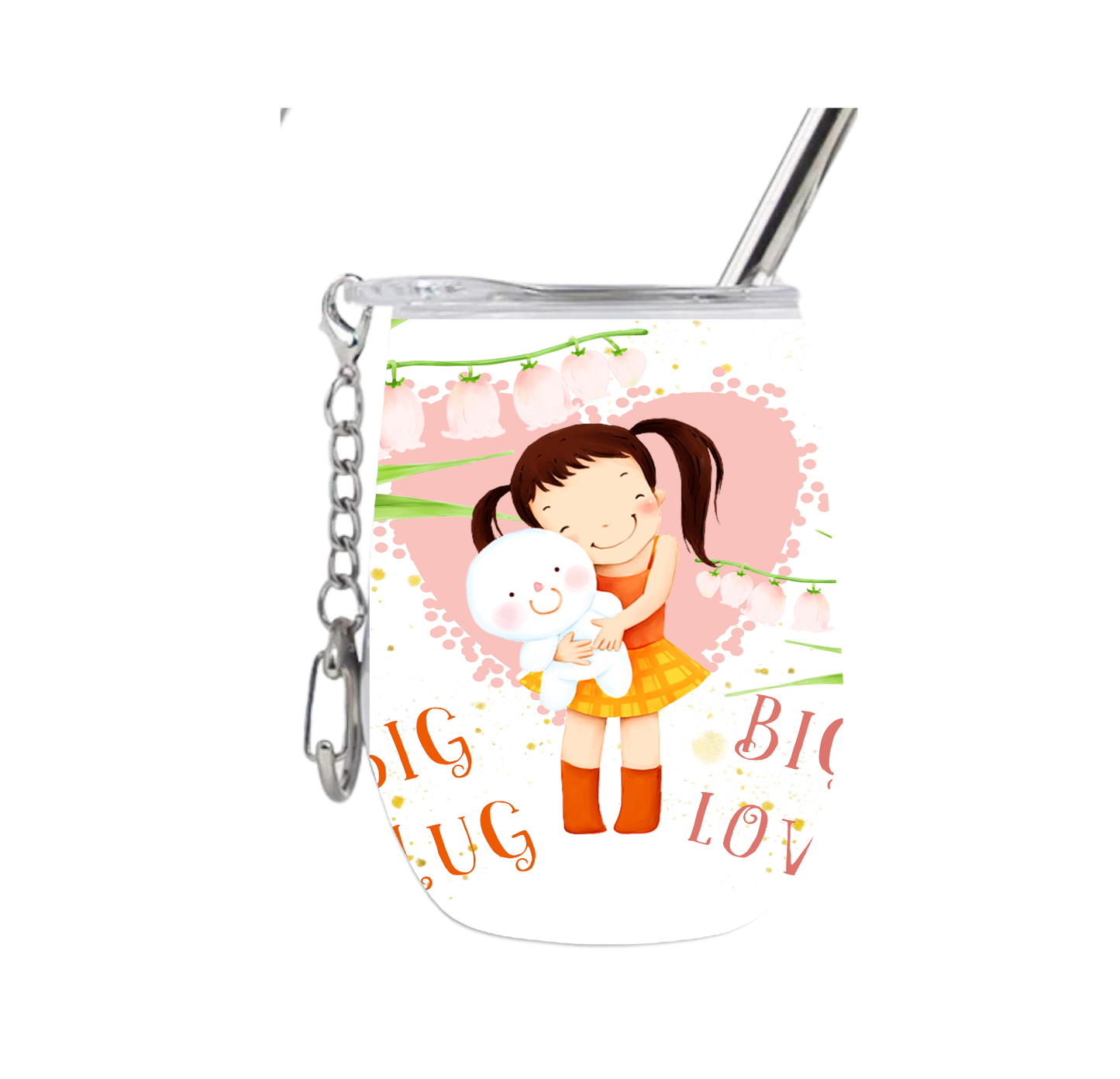 Happy Big Hug Big Love Wine Tumblers