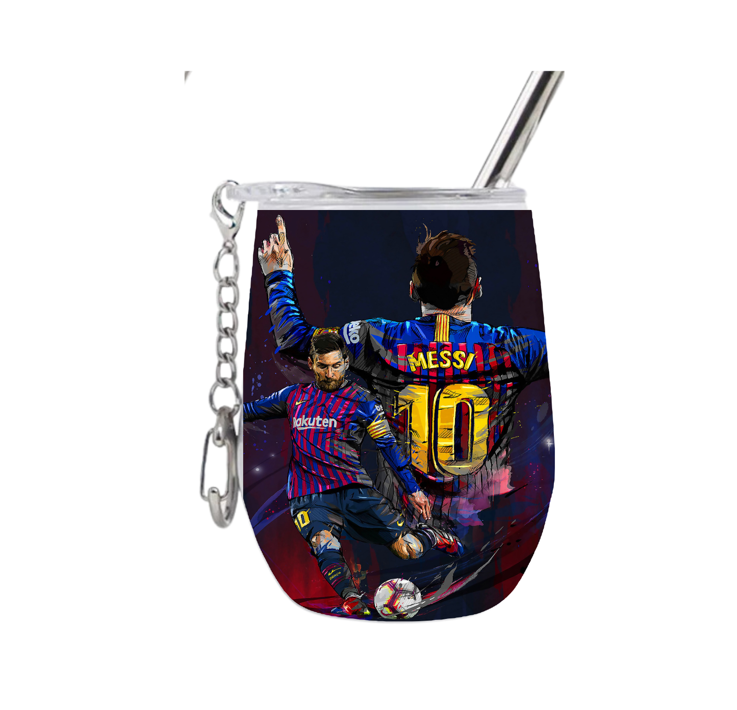 Messi Number 10 Wine Tumblers