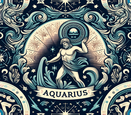 Aquarius Dark Mode Kids Tumbler