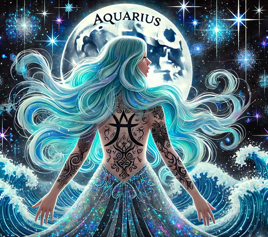 Aquarius Woman Wine Tumbler