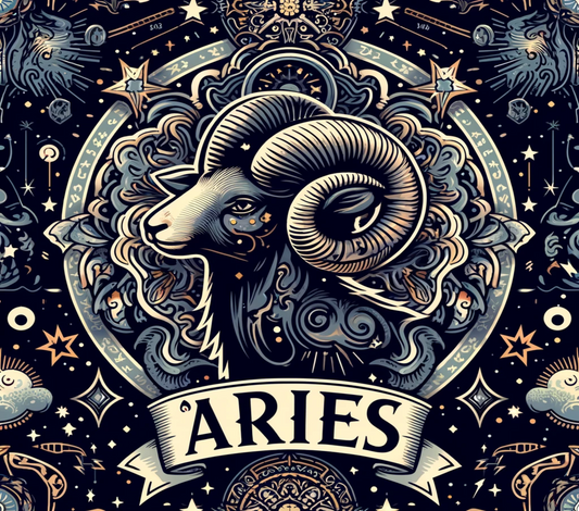 Aries Dark Mode Kids Tumbler