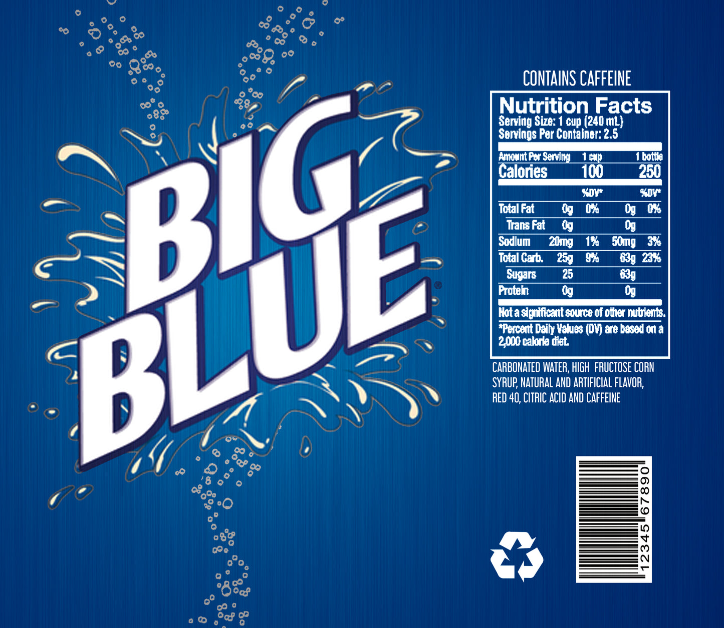 Big Blue Wine Tumbler