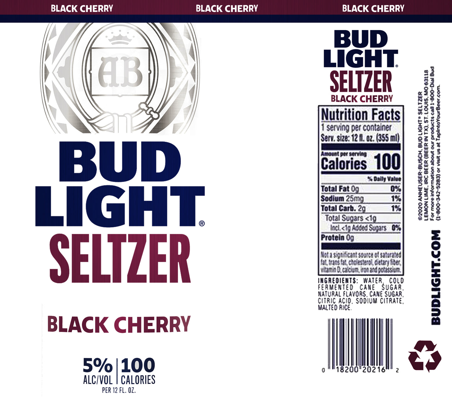 Bud Light Seltzer Black Cherry Wine Tumbler