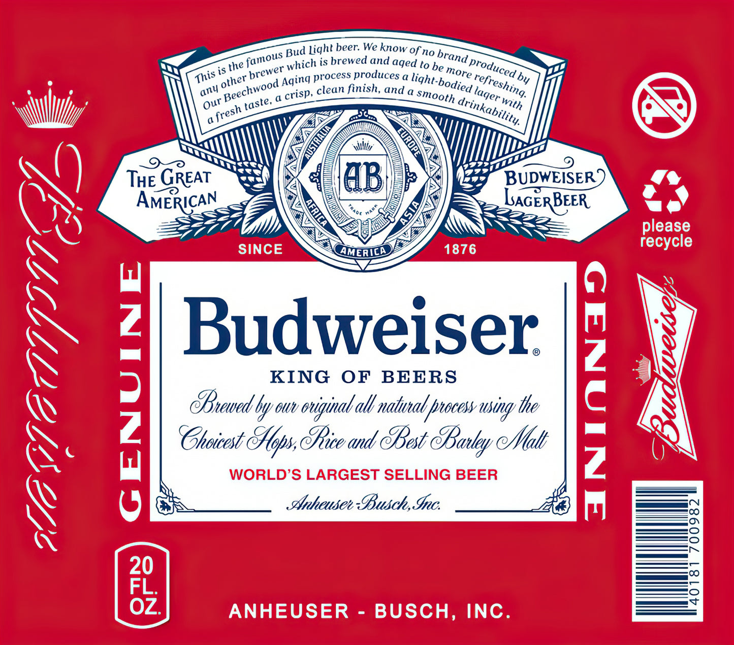 Budweiser Wine Tumbler