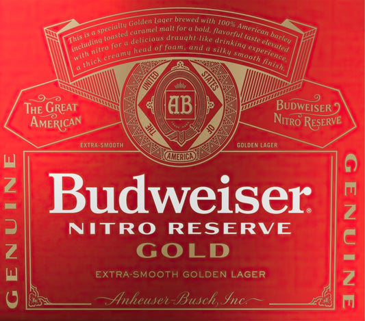 Budweiser Nitro Reserve Gold Wine Tumbler
