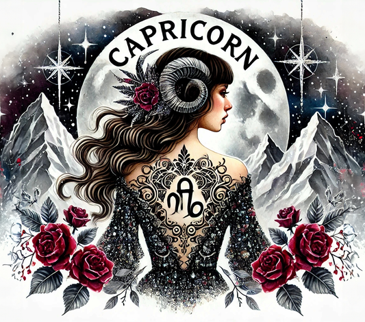 Capricorn Woman Kids Tumbler