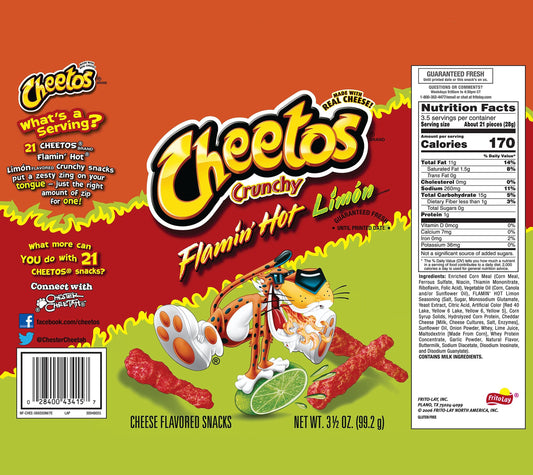 Cheetos Flamin Limon Kids Tumbler