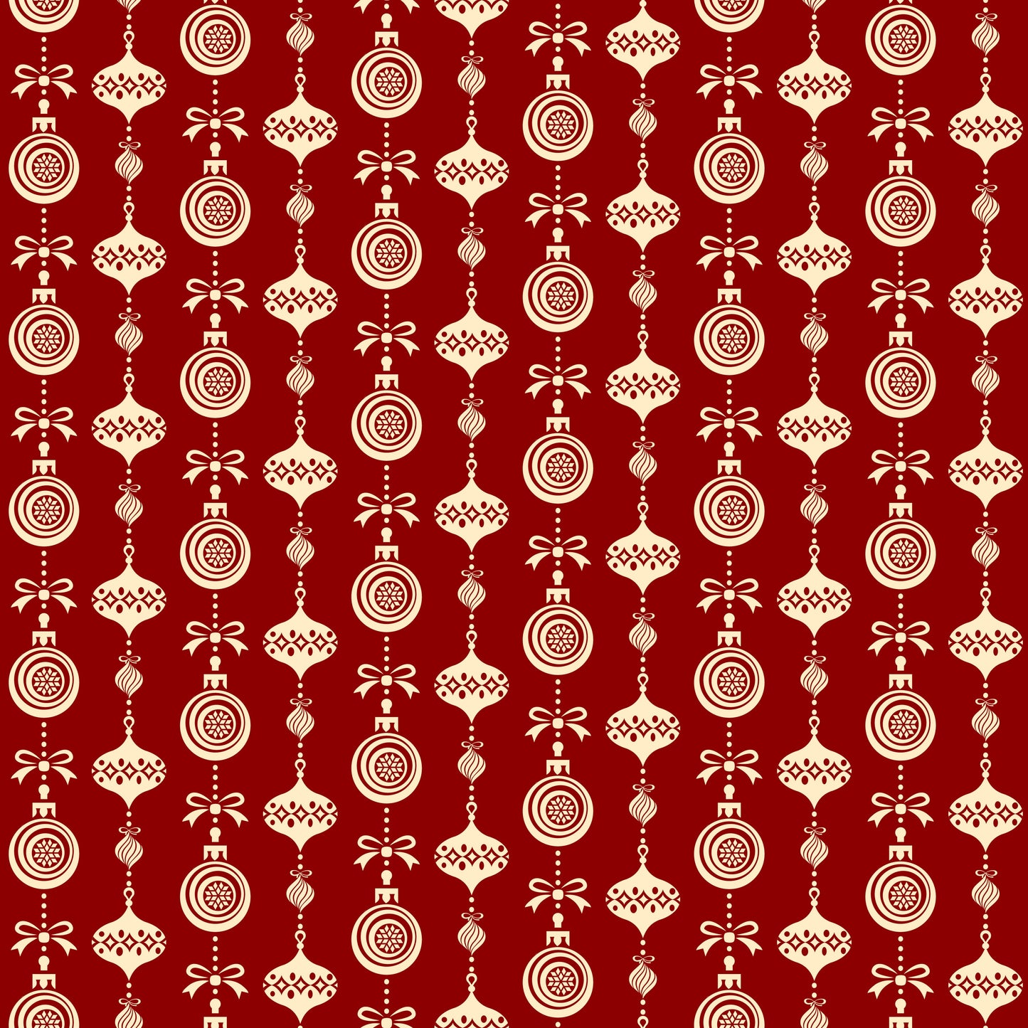 Christmas Ornaments On Red Background Mug