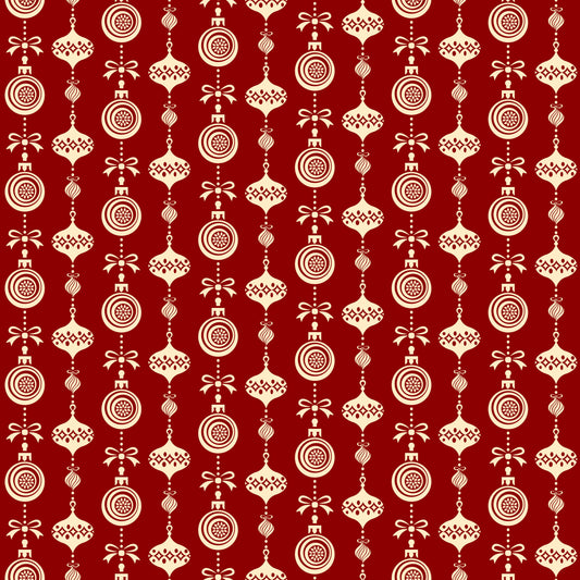 Christmas Ornaments On Red Background Tumbler