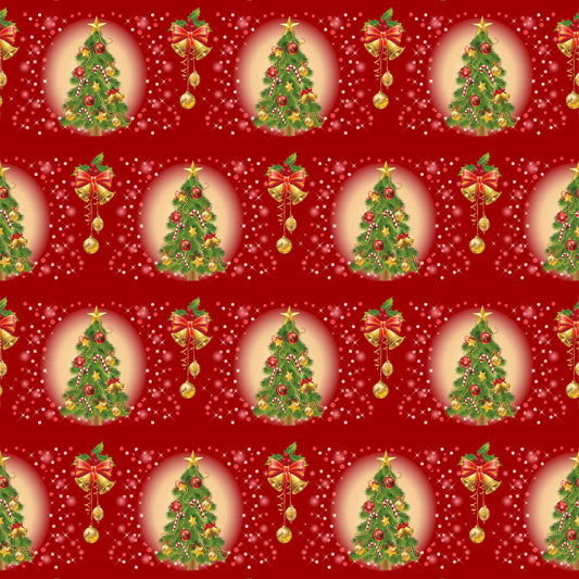 Christmas Trees, Bows, And Ornaments Wine Tumbler