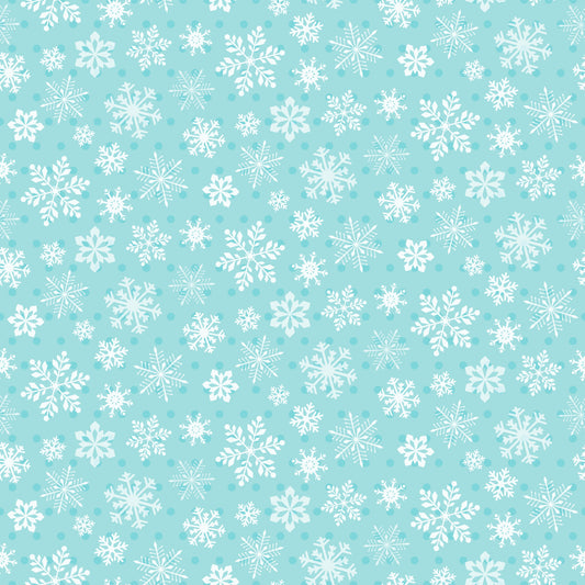White SnowFlakes On Light Blue Background Kids Tumbler