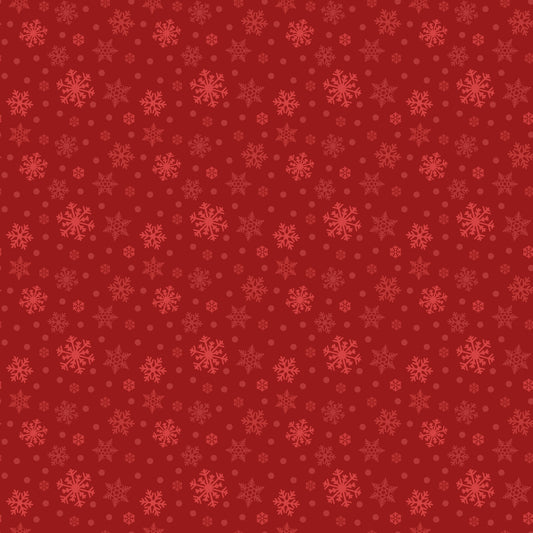 Red Christmas SnowFlakes Mug