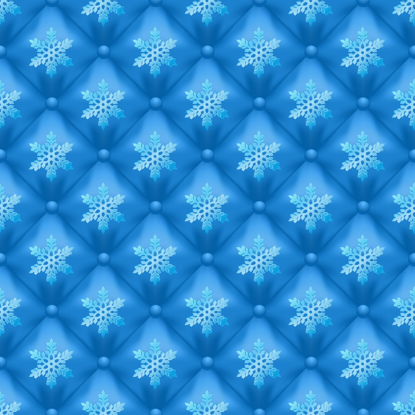 Blue SnowFlakes on Cushion Background Tumbler