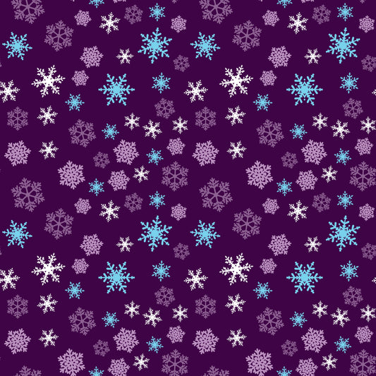 Purple SnowFlakes Kids Tumbler