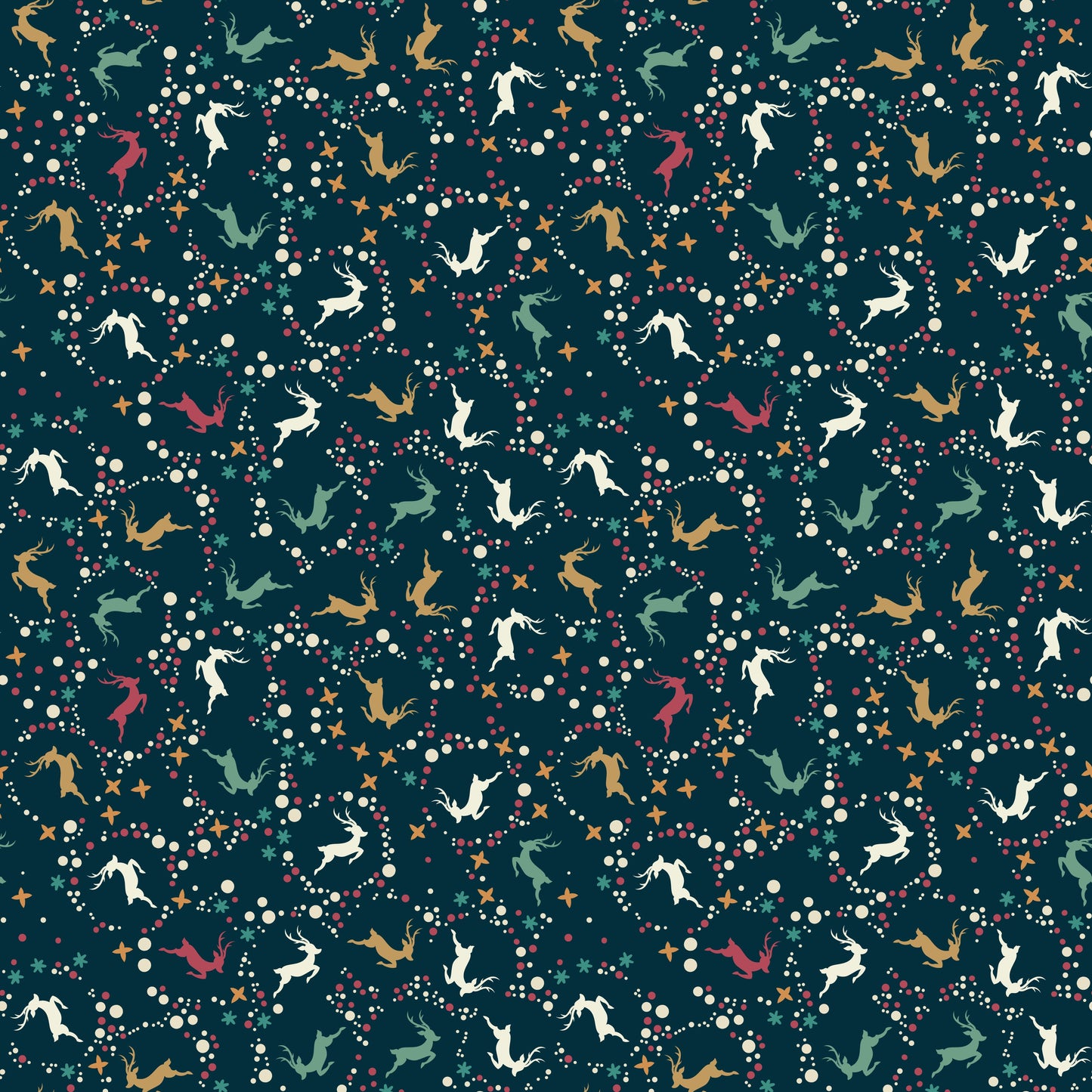 Colorful Deer and Stars Tumbler