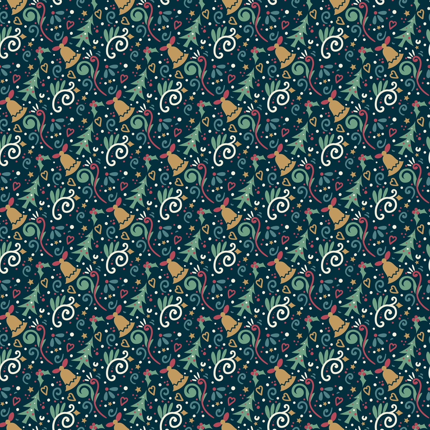 Christmas Trees And Bells Kids Tumbler