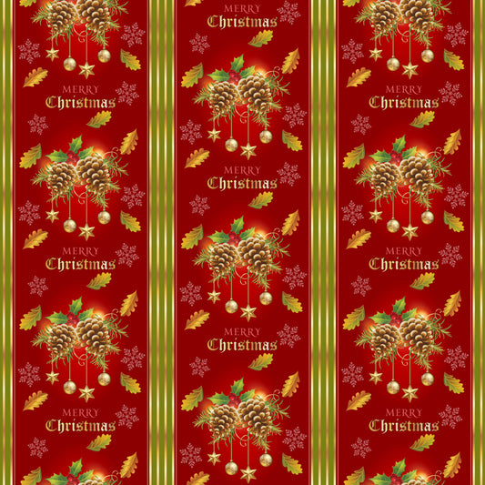 Red And Gold Christmas Celebration Mug