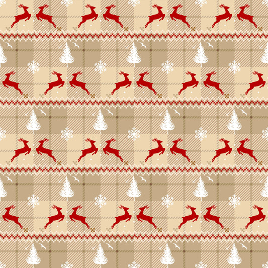 Red Deers With White Trees Tumbler