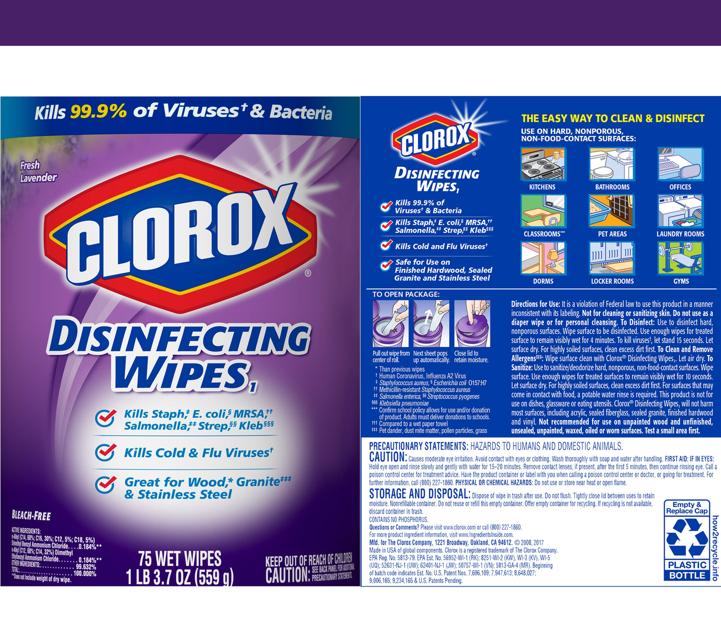 Clorox Disinfecting Wipes Lavender Kids Tumbler