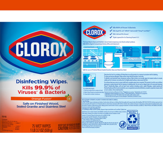 Clorox Disinfecting Wipes Orange Fusion Kids Tumbler
