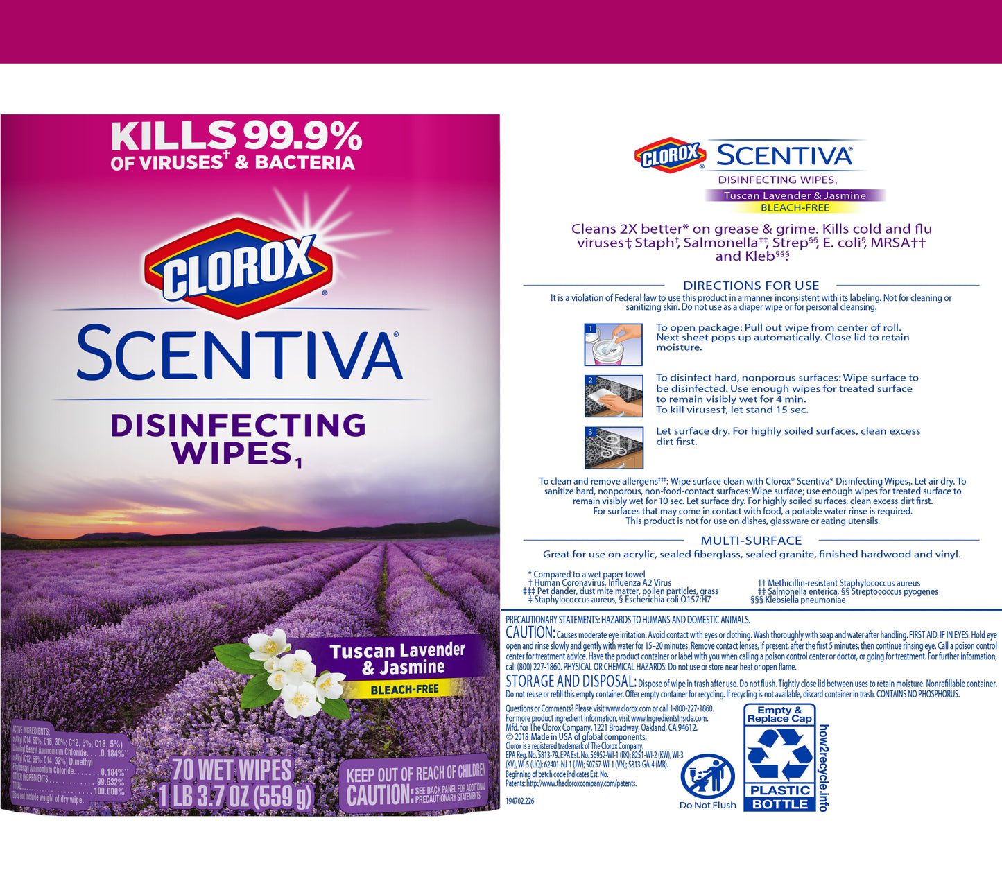 Clorox Scentiva Lavender Kids Tumbler