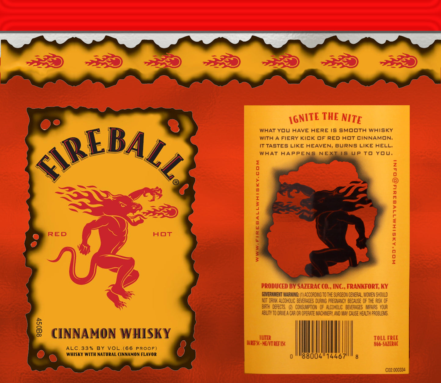 FireBall Cinnamon Whisky Wine Tumbler