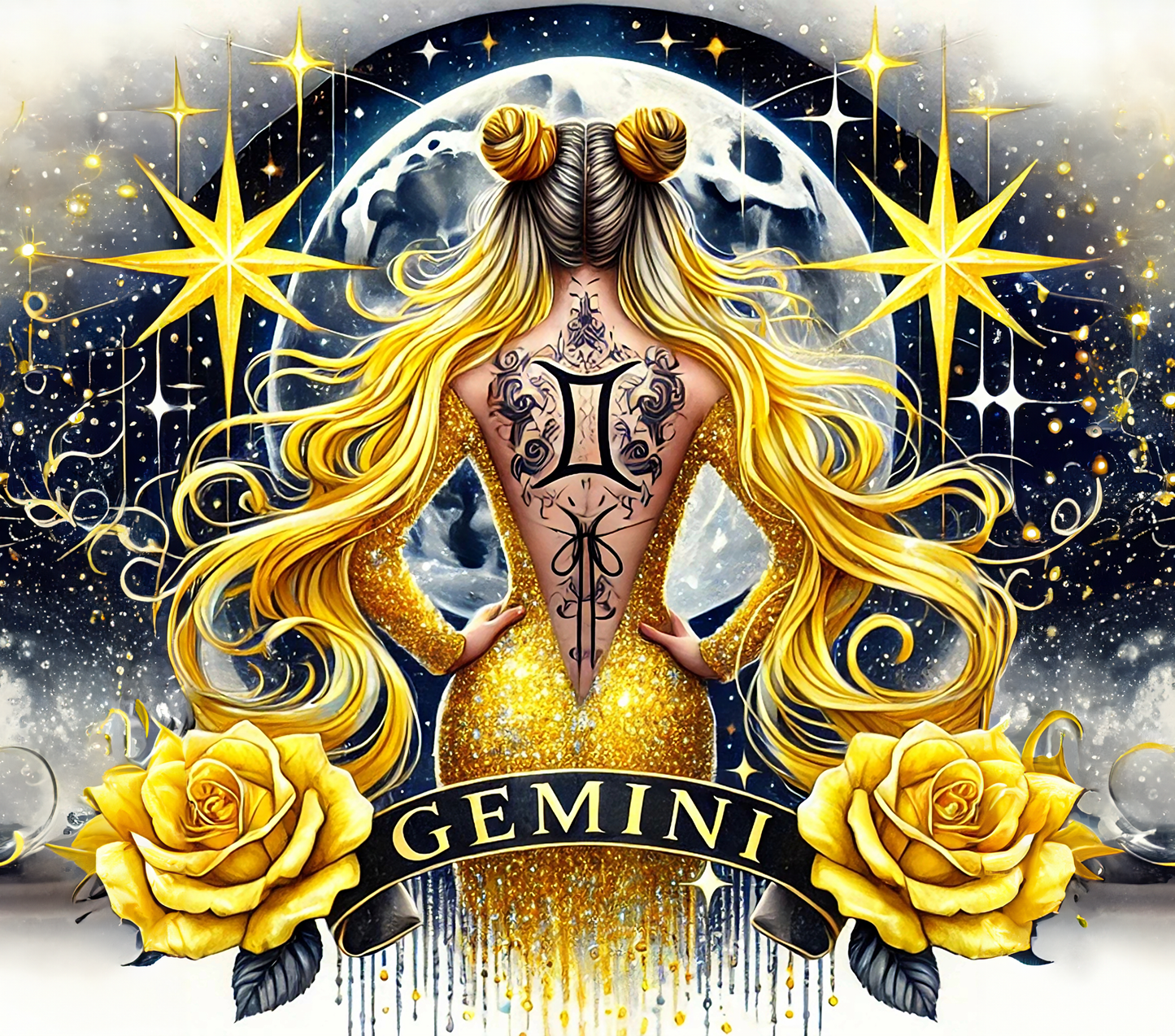 Gemini Woman Wine Tumbler