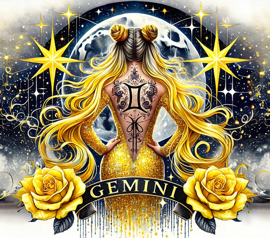 Gemini Woman Wine Tumbler