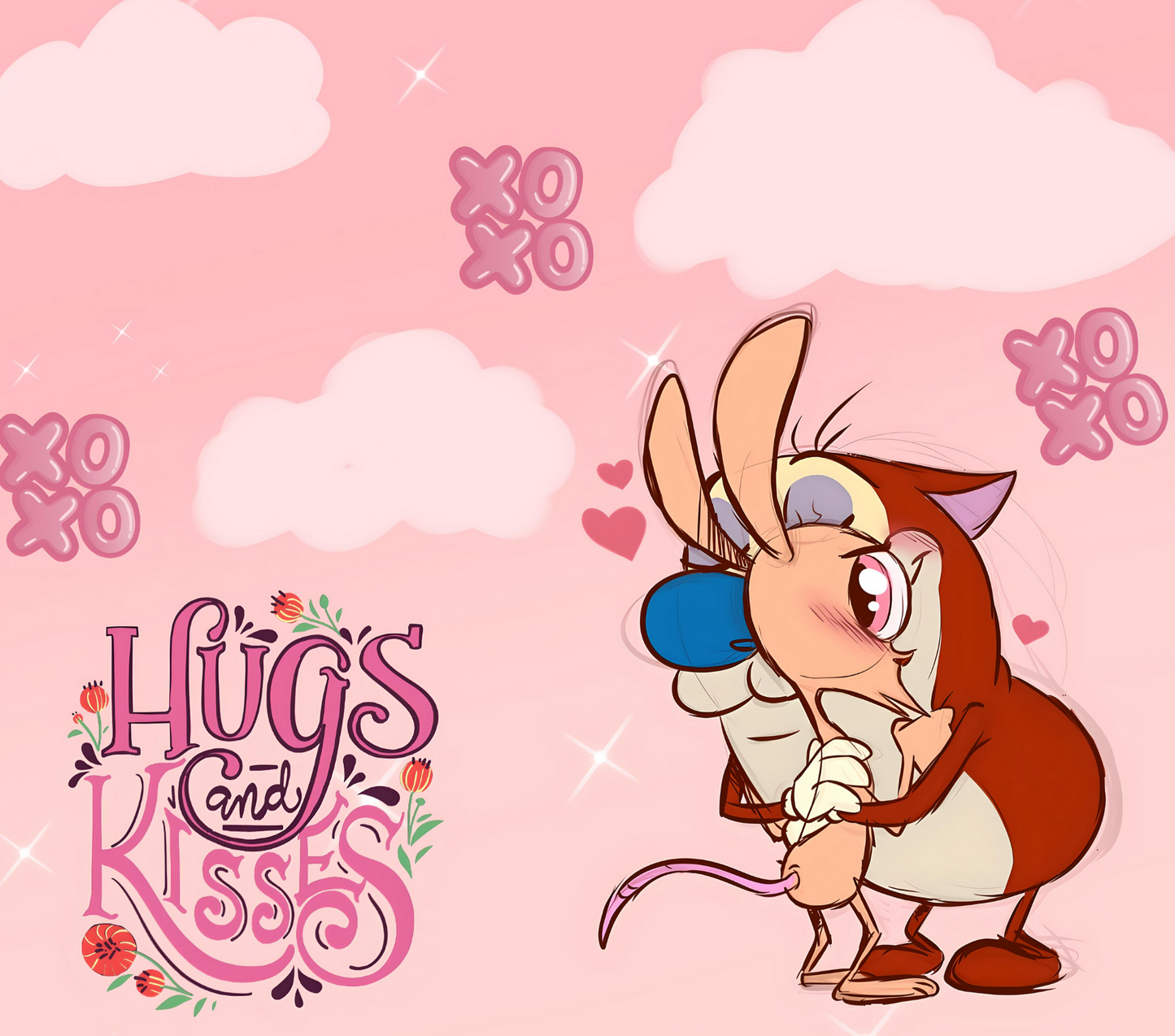 Hugs And Kisses Wine Tumbler