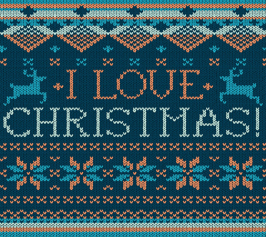 The Blue Love Of Christmas Wine Tumbler