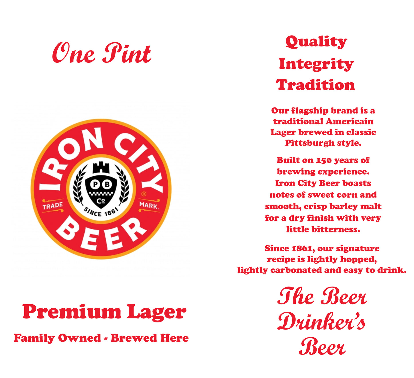 Iron City Beer Wine Tumbler