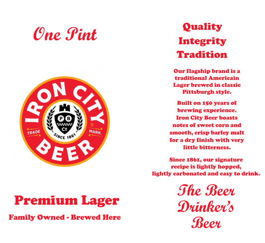 Iron City Beer Wine Tumbler