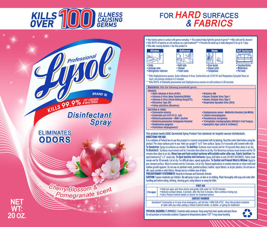 Lysol Disinfectant Spray Cherry Blossom & Pomegranate Scent Kids Tumbler