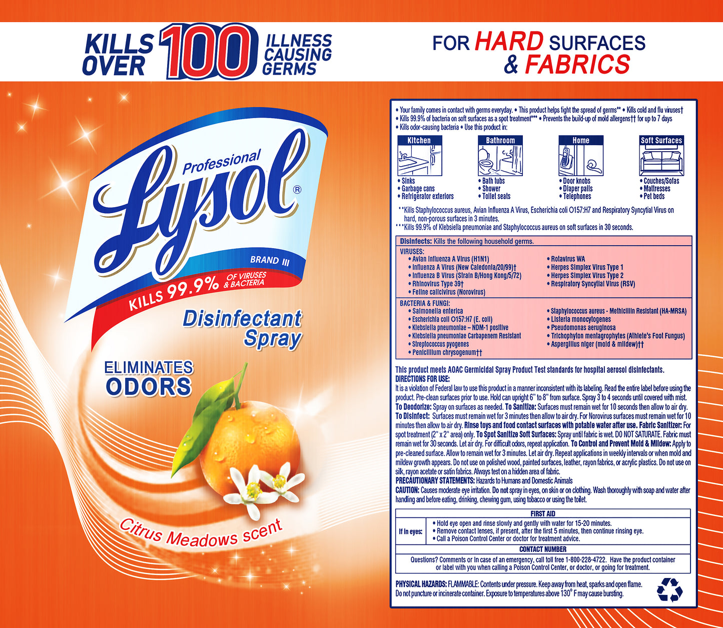 Lysol Disinfectant Spray Citrus Meadows Kids Tumbler