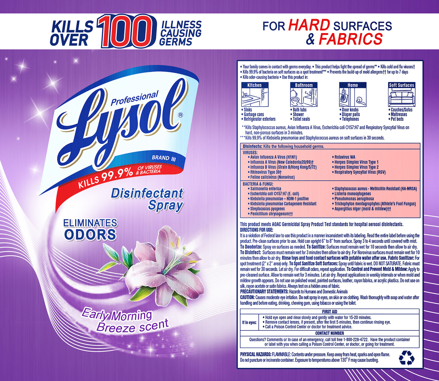 Lysol Disinfectant Spray Early Morning Breeze Wine Tumbler